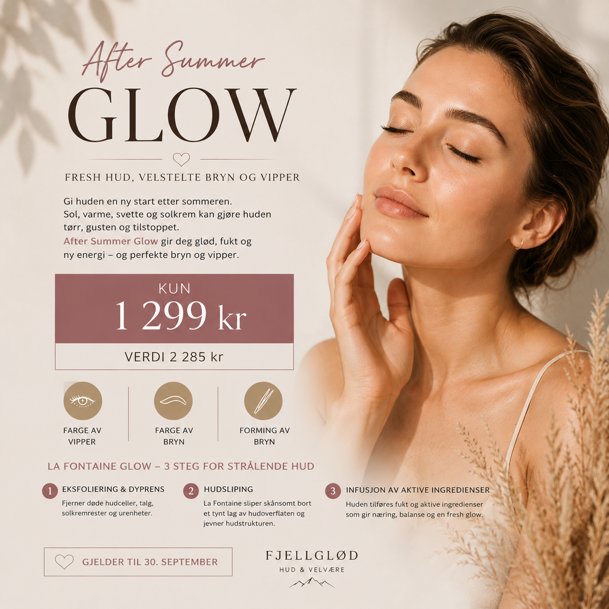After Summer Glow – hud, vipper og bryn i én behandling ✨